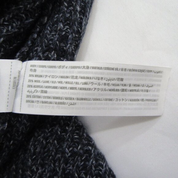 Abercrombie & Fitch Blue Wool Blend Button Front Sweater - Picture 8 of 9